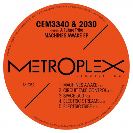 CEM3340 & 2030 present A Future Tribe - Machines Awake EP