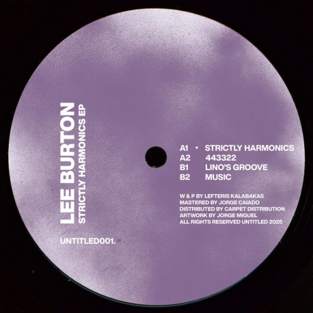 Lee Burton - Strictly Harmonics EP