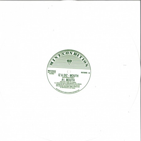 Iz & Diz - Mouth (Pepe Bradock Unreleased Mixes) (White vinyl Repress)